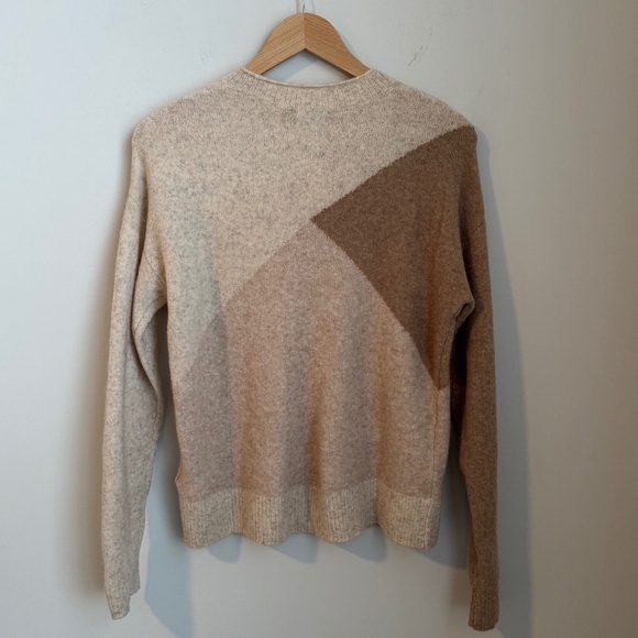 NWT J.Crew Factory Colorblock mockneck sweater in extra-soft yarn SZ XS - Picture 4 of 5